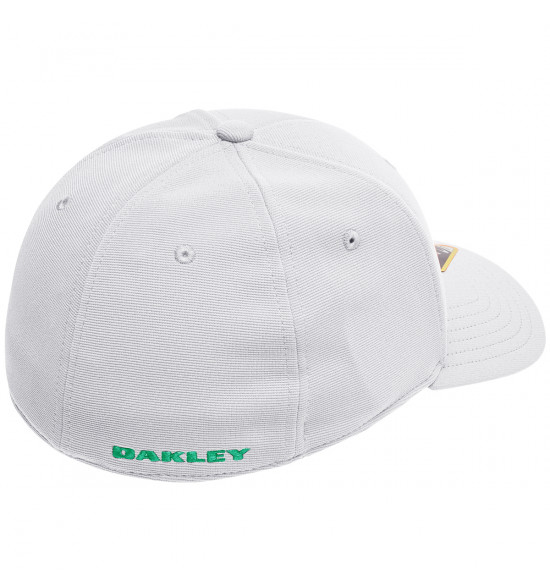 Boné Oakley Tincan Remix Branco com Logo Verde - 3