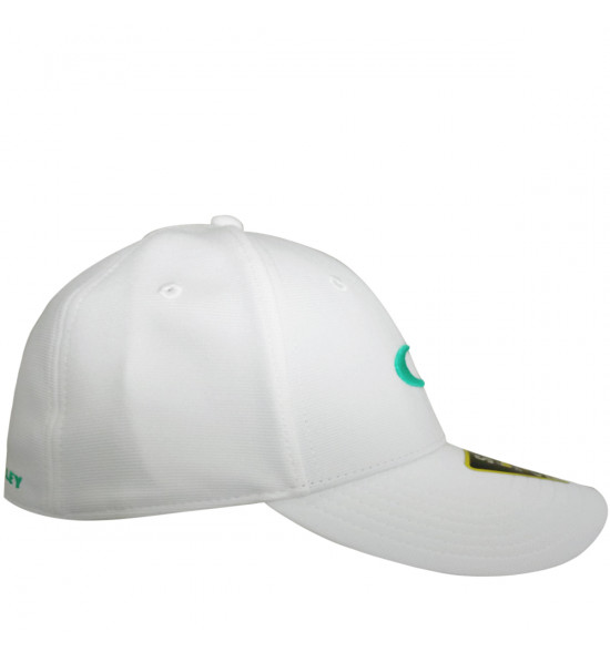 Boné Oakley Tincan Remix Branco com Logo Verde - 4