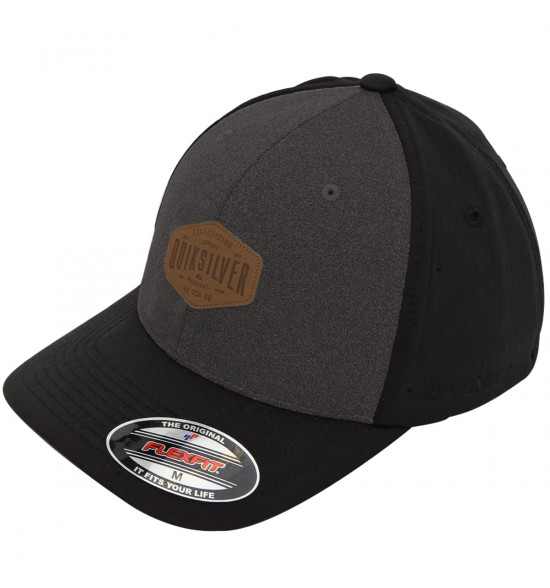 Boné Quiksilver Heather Patch Imp Preto