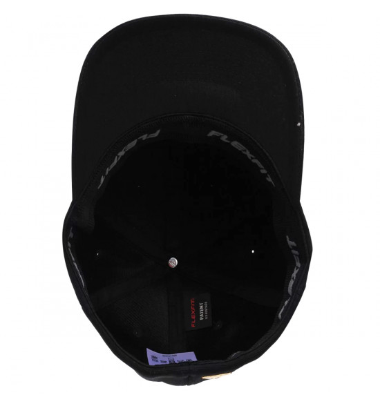 Boné Quiksilver Flex Plate Laser Preto com Dourado - 5