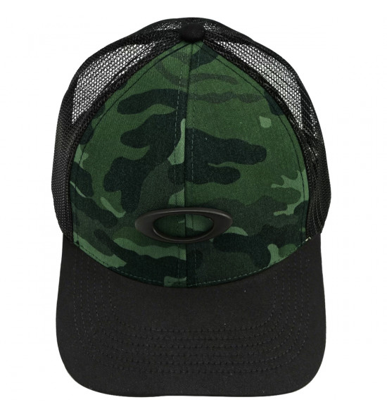 Boné Oakley Metal Ellipse Camo Trucker Herb - 2