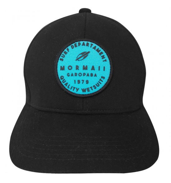 Boné Mormaii Preto Patch Round Azul - 2