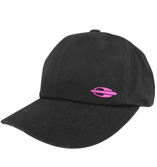 Boné Mormaii Basic Dad Hat Preto com Logo Rosa