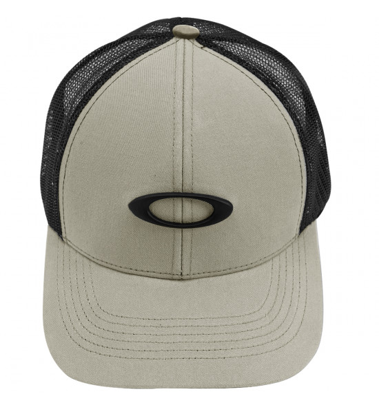 Boné Oakley Metal Ellipse Trucker Hat Stone Grey - 2