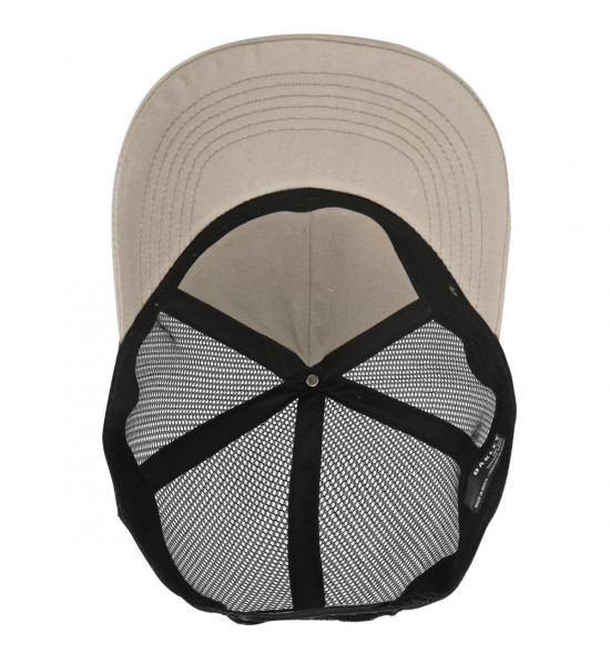 Boné Oakley Metal Ellipse Trucker Hat Stone Grey - 5