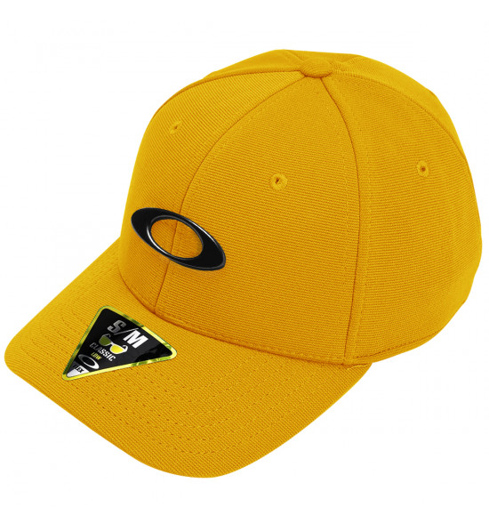 Boné Oakley Tincan Cap Amber Yellow Logo Blackout