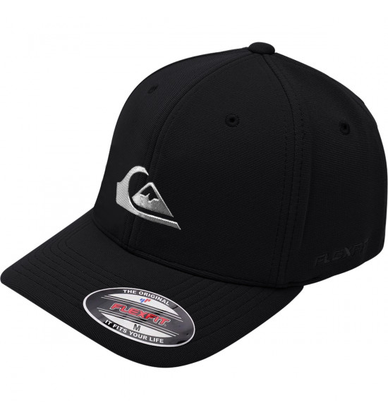 Boné Quiksilver Chrome Wedling Logo Preto