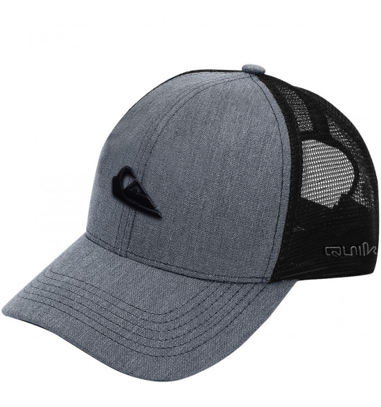 Boné Quiksilver Trucker Heather Cinza Grafiti