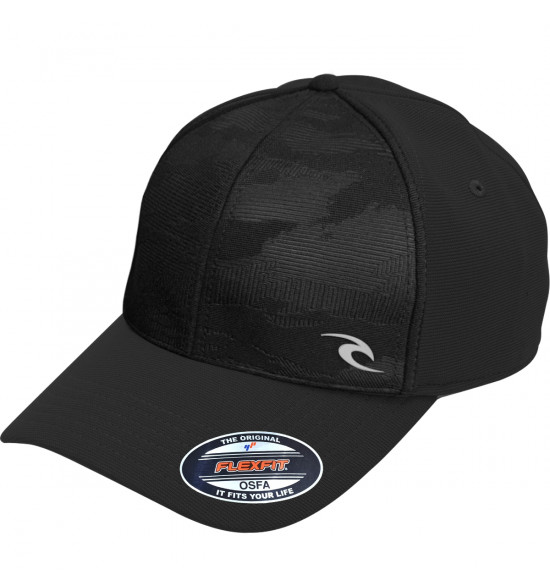 Boné Rip Curl Camo Otto Curve Peak Flexfit Black
