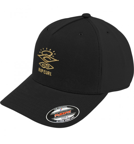 Boné Rip Curl Icons Eco Flexfit Cap Black Tan