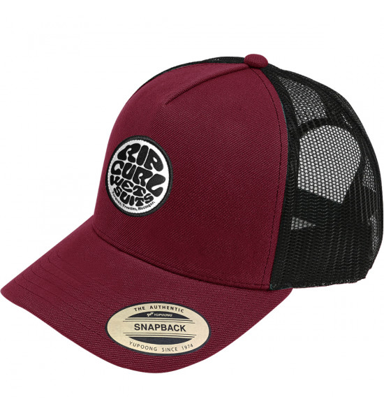Boné Rip Curl Wetsuit Icon Trucker Maroon