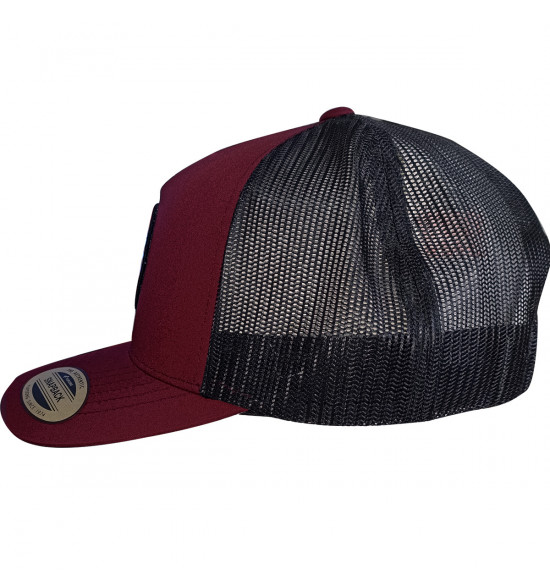 Boné Rip Curl Wetsuit Icon Trucker Maroon - 3