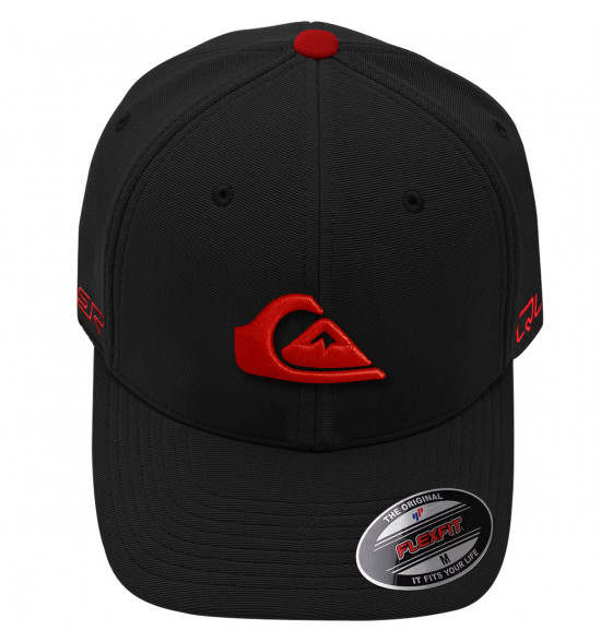 Boné Quiksilver Emb Solid Logo Black Red - 2