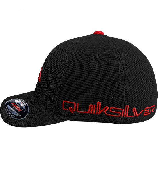 Boné Quiksilver Emb Solid Logo Black Red - 3