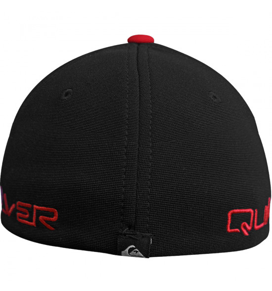 Boné Quiksilver Emb Solid Logo Black Red - 4