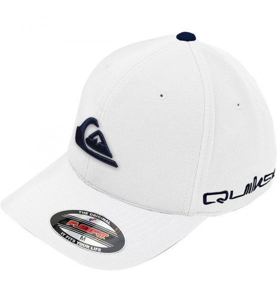 Boné Quiksilver Emb Solid Logo White Blue