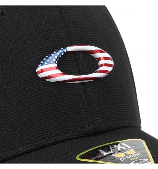 Boné Oakley Tincan Cap Preto com Logo USA - 3