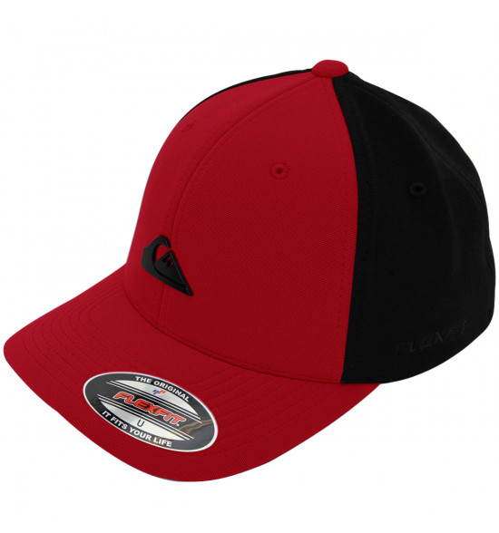 Boné Quiksilver Plate Solid Black Red