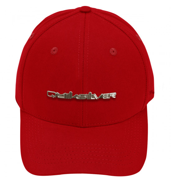 Boné Quiksilver Novo Letreiro Plate Type Silver Red - 2