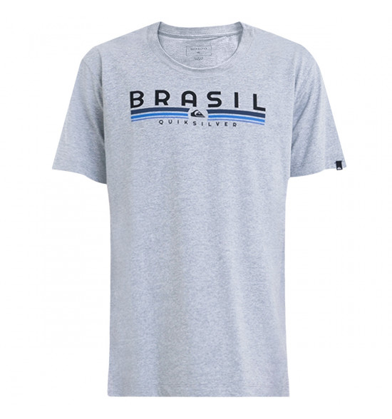 Camiseta Quiksilver Statement Cinza