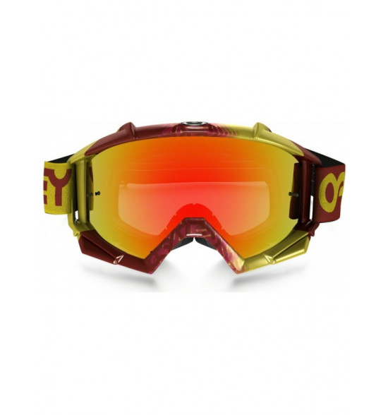 Óculos Goggle Oakley Proven MX Gold/Lente Fire Iridium - 2