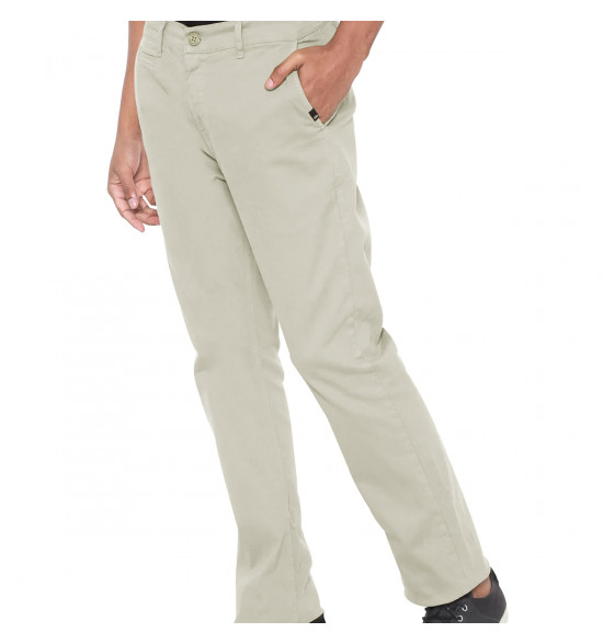 Calça Walk Quiksilver Everyday Chino Khaki 2.0 - 3