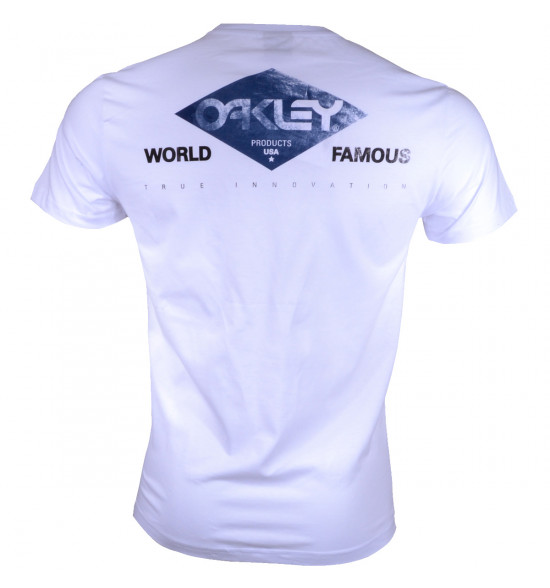 Camiseta Oakley Rhombus Branca - 3