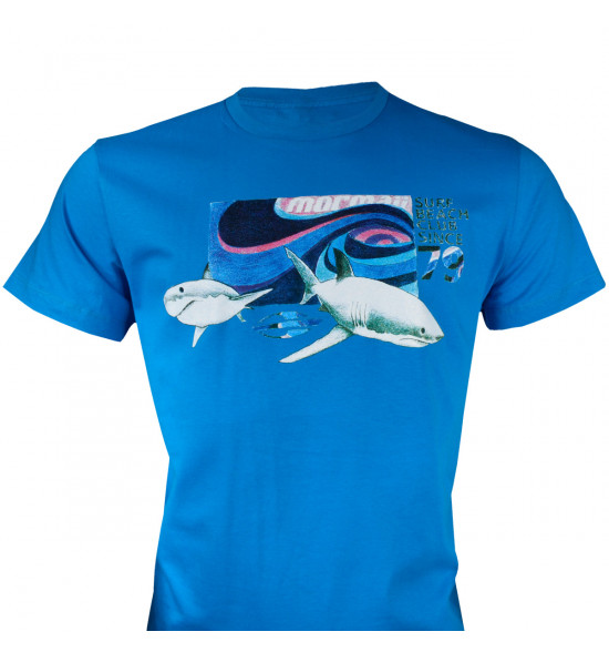 Camiseta Mormaii Shark Attack Azul PROMOÇÃO - 2