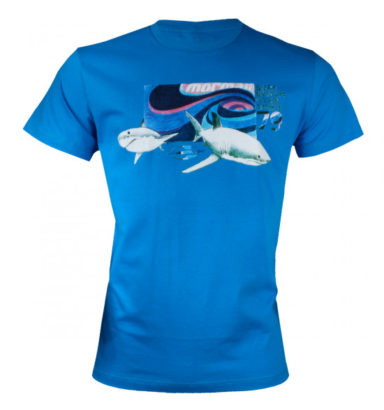 Camiseta Mormaii Shark Attack Azul PROMOÇÃO