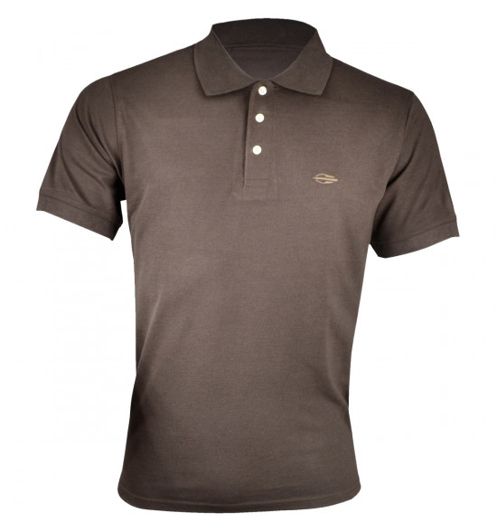 Camisa Polo Mormaii Lisa Marrom LIQUIDAÇÃO