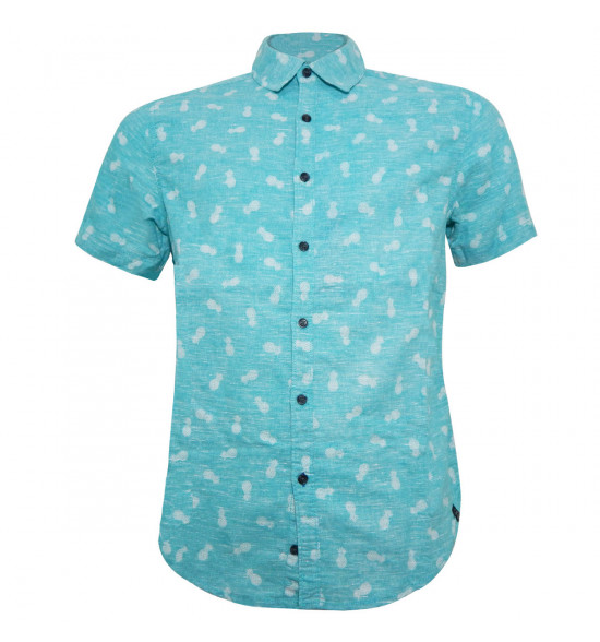 Camisa Alma de Praia PIneaple Green