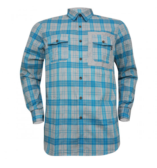 Camisa Oakley Xadrez O-Plaid Woven Azul