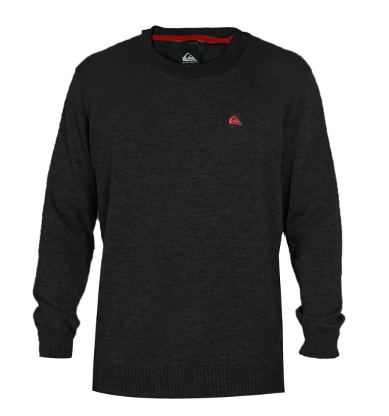 Suéter de Tricot Quiksilver Embroidery Masculino - Algodão Premium e Logo Bordado
