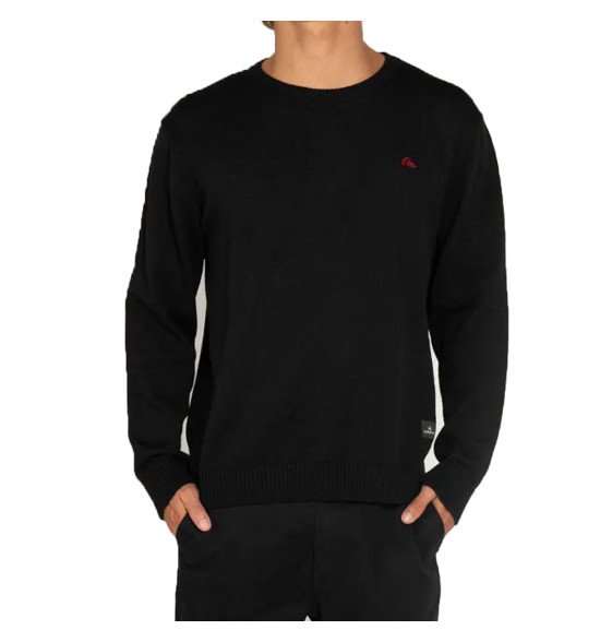 Suéter de Tricot Quiksilver Embroidery Masculino - Algodão Premium e Logo Bordado - 3