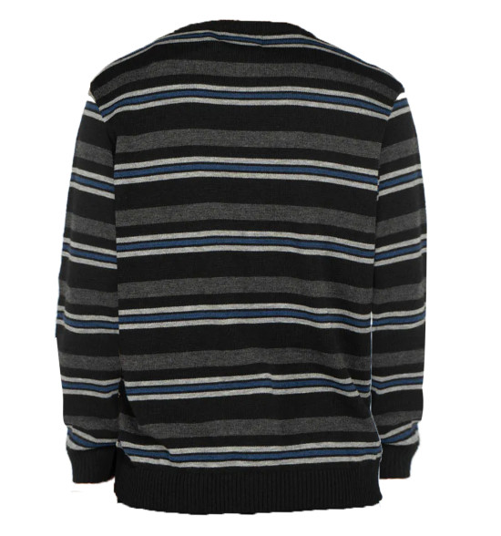 Suéter de Tricot Quiksilver When We Masculino Listras - Algodão Premium e Logo Bordado - 2