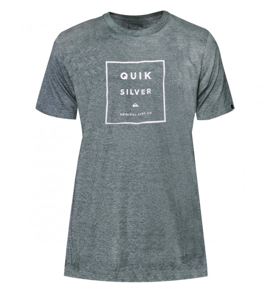 Camiseta Quiksilver Squared Up Cinza