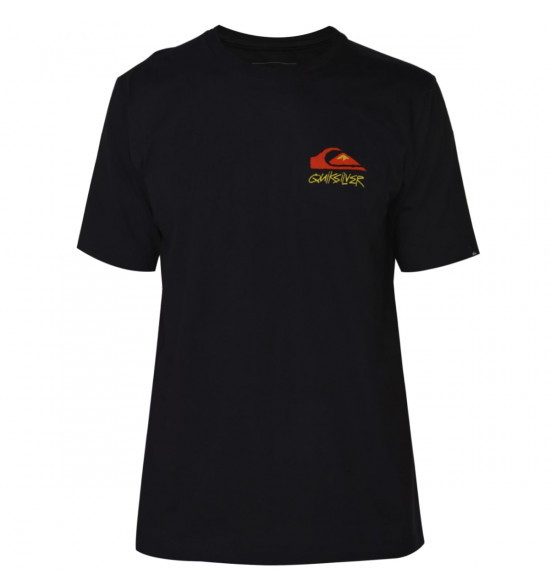 Camiseta Quiksilver Fantasy Beach Preto