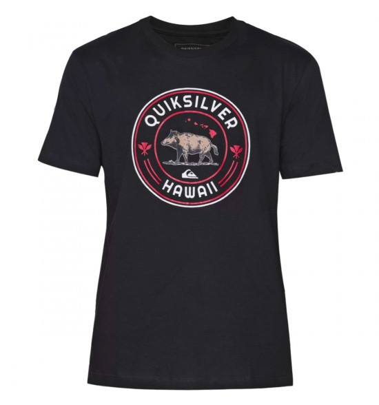 Camiseta Quiksilver Hi Next Meal Preta