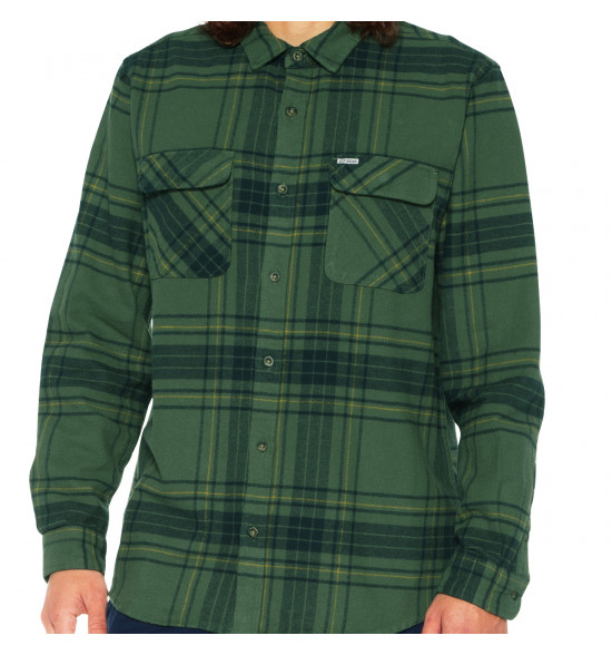 Camisa Rip Curl Flanelada Xadrez Forest Green - 4