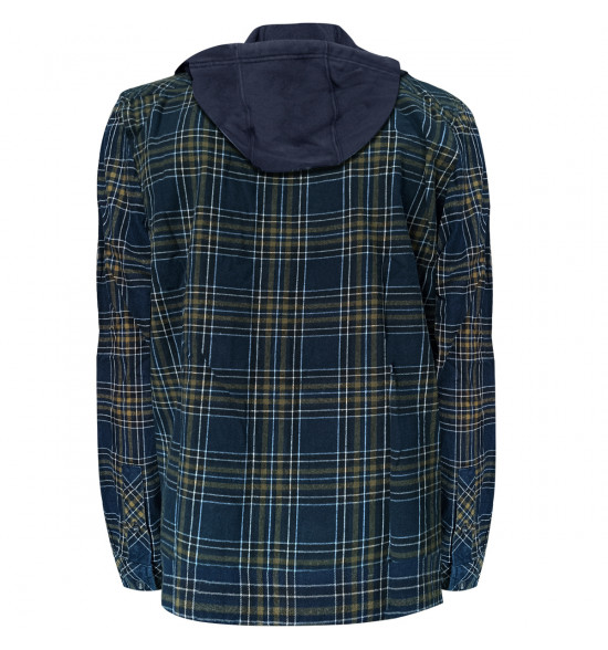 Camisa Rip Curl Flanelada com Capuz Ranchero Navy - 2