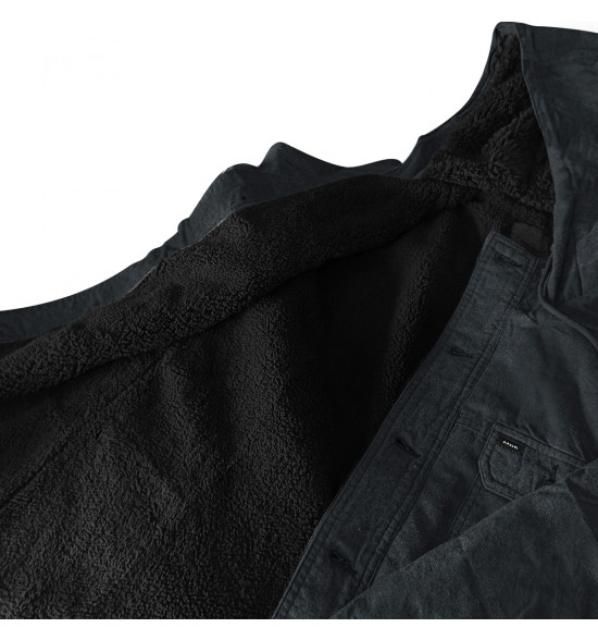 Jaqueta Rip Curl Flanelada Xadrez Sounds Hooded Washed Black - 3