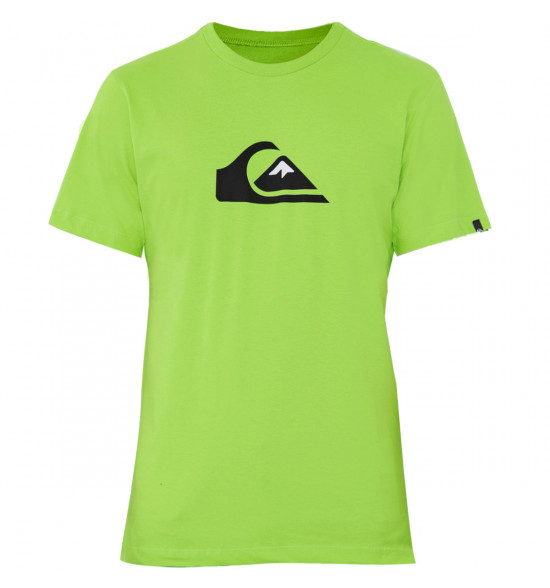 Camiseta Quiksilver Logo Color Verde Claro