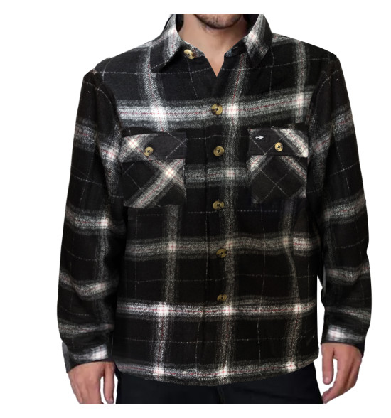Jaqueta Mormaii Flanelada Xadrez Black com Forro em La - 3