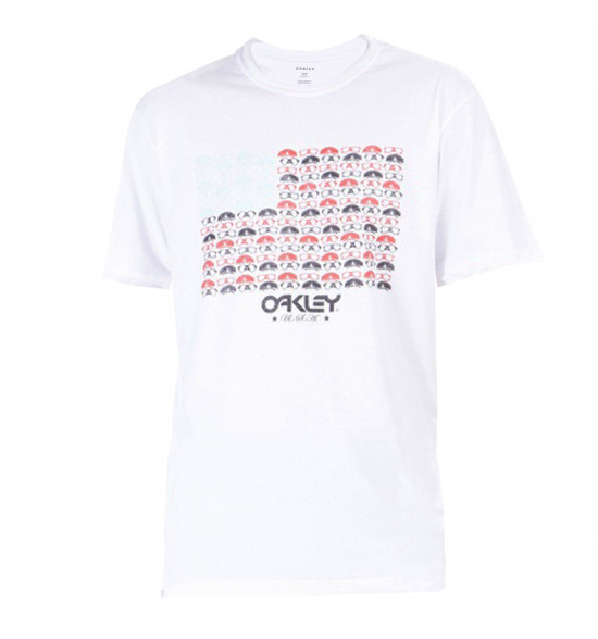 Camiseta Oakley Eyewear Flag Tee Branca