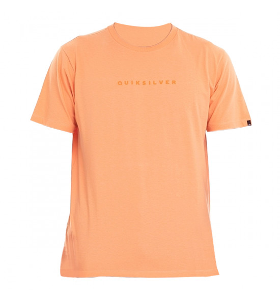 Camiseta Quiksilver Lettering Laranja