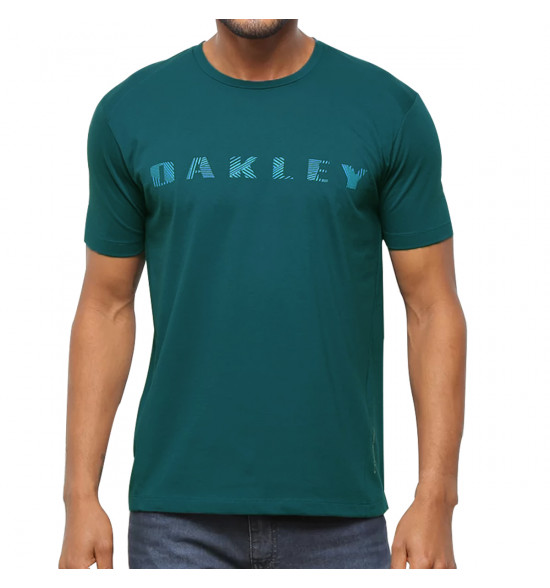 Camiseta Oakley Masc Mod Bark Pattern Azul - 3