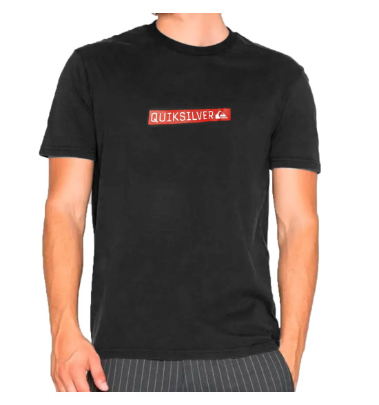 Camiseta Quiksilver Clicker Logo DNA Cinza - 3