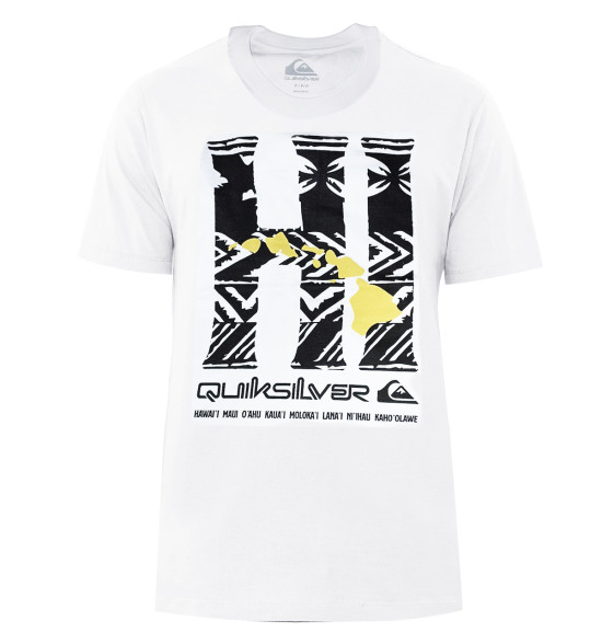Camiseta Quiksilver Hawaii Island Branco