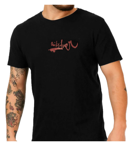 Camiseta Quiksilver Impaired Logo DNA Preto - 3