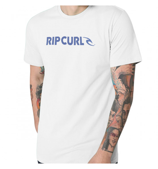 Camiseta Rip Curl New Icon Tee White - 3